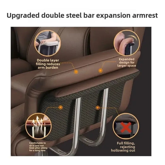 Boss Chair, Home Office Computer Comfortable Sofa, Study Room Can Lie Down and Rotate