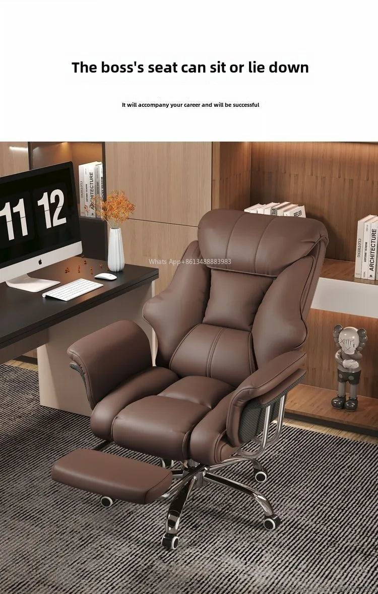 Boss Chair, Home Office Computer Comfortable Sofa, Study Room Can Lie Down and Rotate