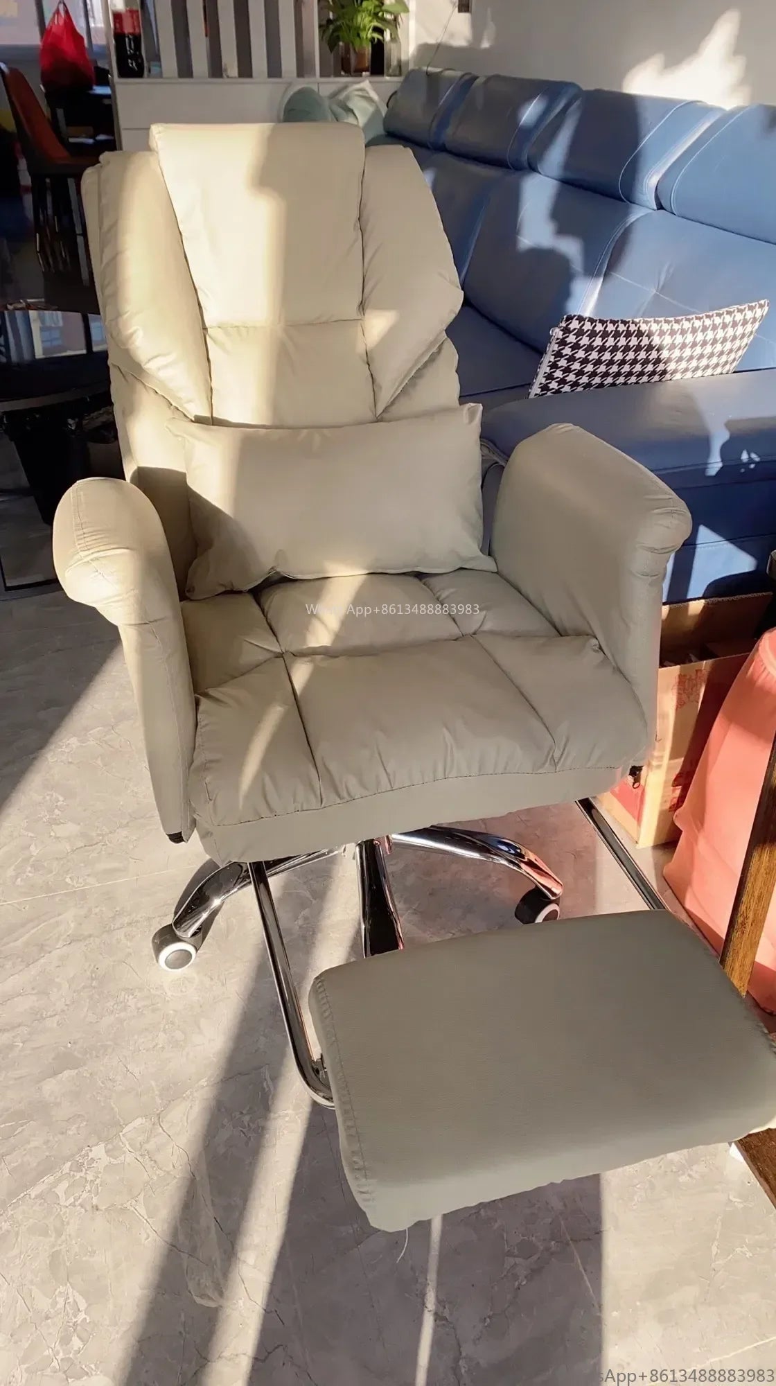 Boss Chair, Home Office Computer Comfortable Sofa, Study Room Can Lie Down and Rotate