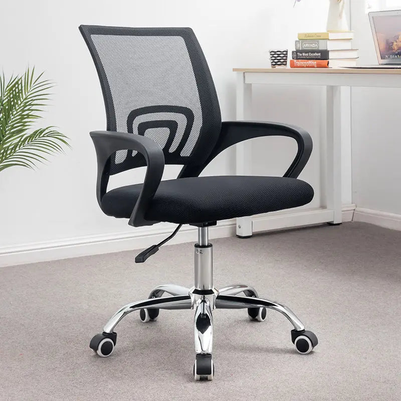 Office Chair Ergonomic Desk Chair Mesh Computer Chair Lumbar Support Adjustable Stool Rolling Swivel Chair For Home Office