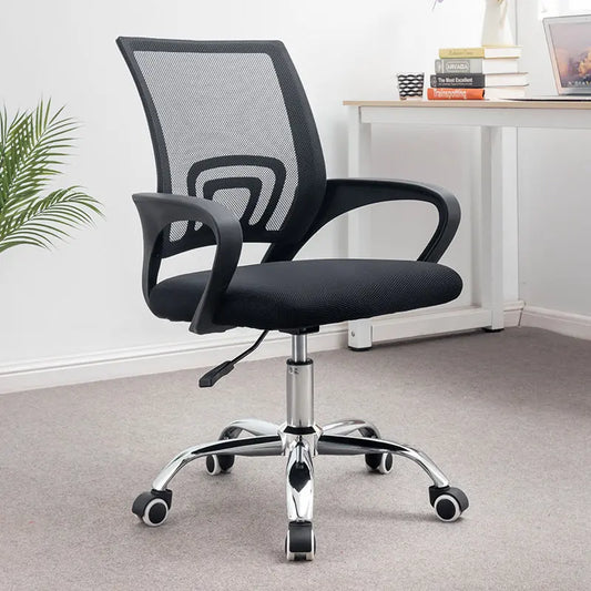 Office Chair Ergonomic Desk Chair Mesh Computer Chair Lumbar Support Adjustable Stool Rolling Swivel Chair For Home Office