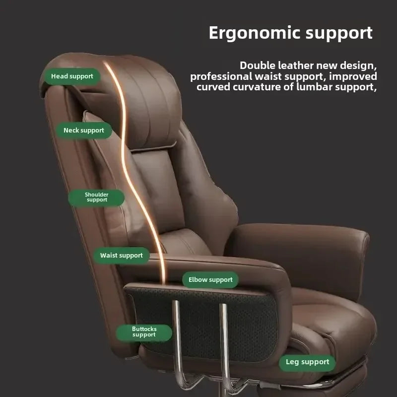 Boss Chair, Home Office Computer  Comfortable Sofa, Study Room  Can Lie Down and Rotate
