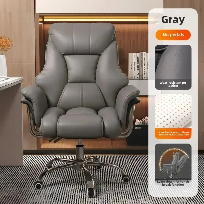 Boss Chair, Home Office Computer  Comfortable Sofa, Study Room  Can Lie Down and Rotate