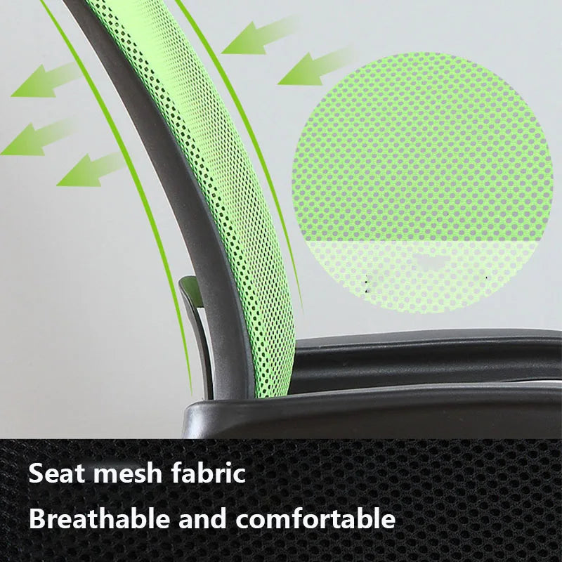 Office Chair Ergonomic Desk Chair Mesh Computer Chair Lumbar Support Adjustable Stool Rolling Swivel Chair For Home Office