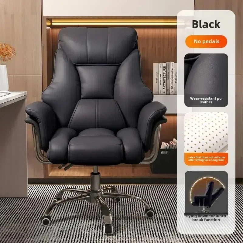 Boss Chair, Home Office Computer  Comfortable Sofa, Study Room  Can Lie Down and Rotate