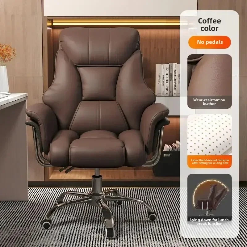 Boss Chair, Home Office Computer  Comfortable Sofa, Study Room  Can Lie Down and Rotate