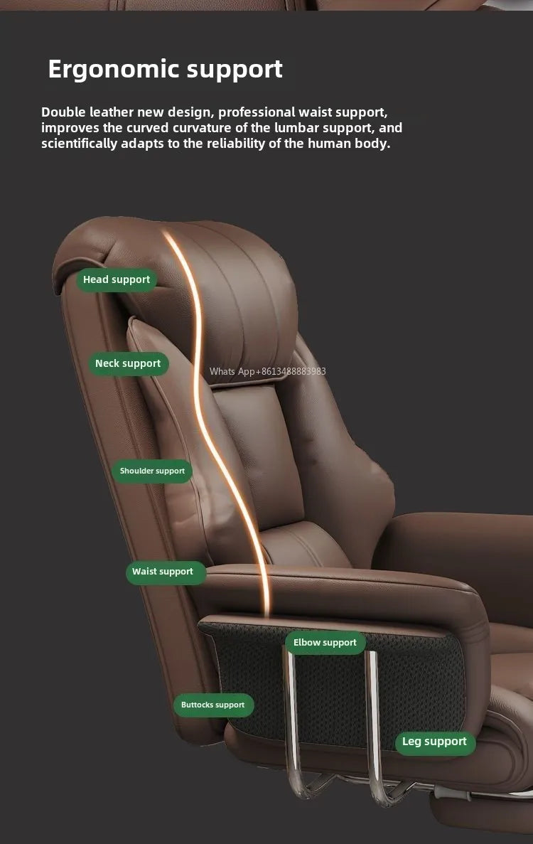 Boss Chair, Home Office Computer  Comfortable Sofa, Study Room  Can Lie Down and Rotate