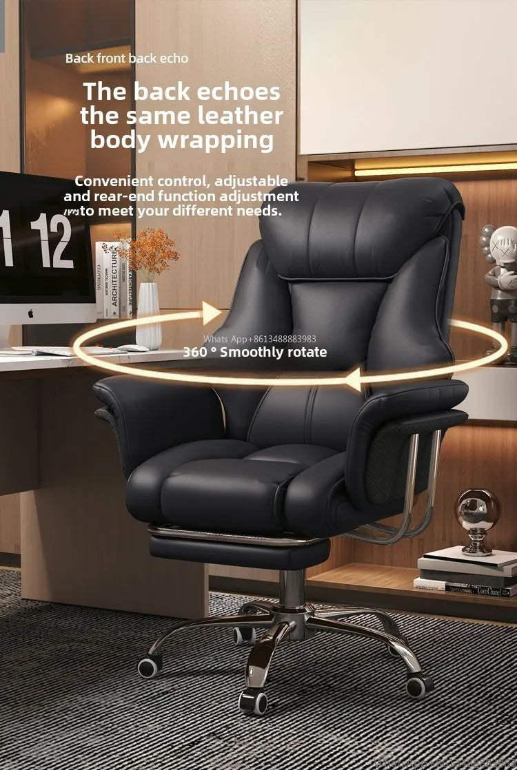 Boss Chair, Home Office Computer  Comfortable Sofa, Study Room  Can Lie Down and Rotate