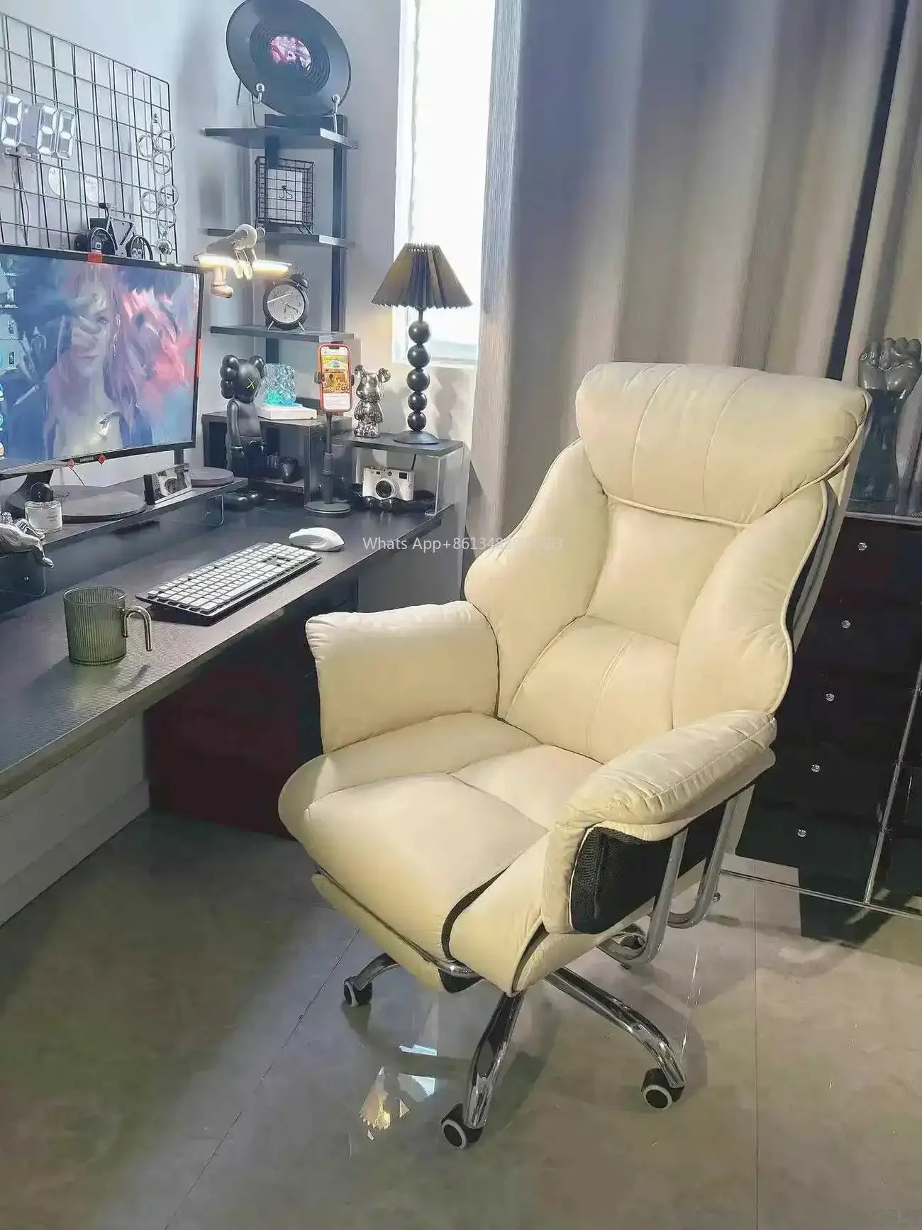 Boss Chair, Home Office Computer  Comfortable Sofa, Study Room  Can Lie Down and Rotate