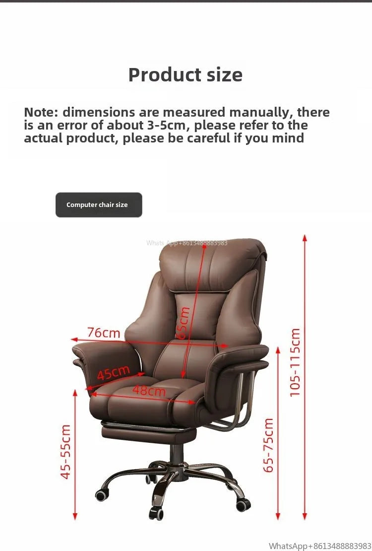 Boss Chair, Home Office Computer  Comfortable Sofa, Study Room  Can Lie Down and Rotate