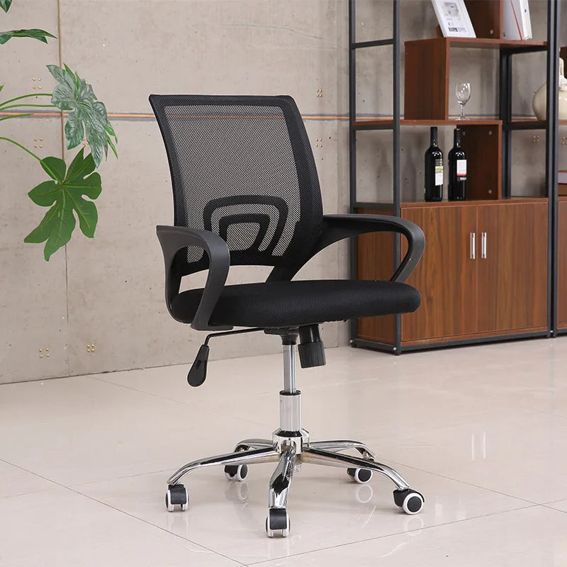 Office Chair Ergonomic Desk Chair Mesh Computer Chair Lumbar Support Adjustable Stool Rolling Swivel Chair For Home Office