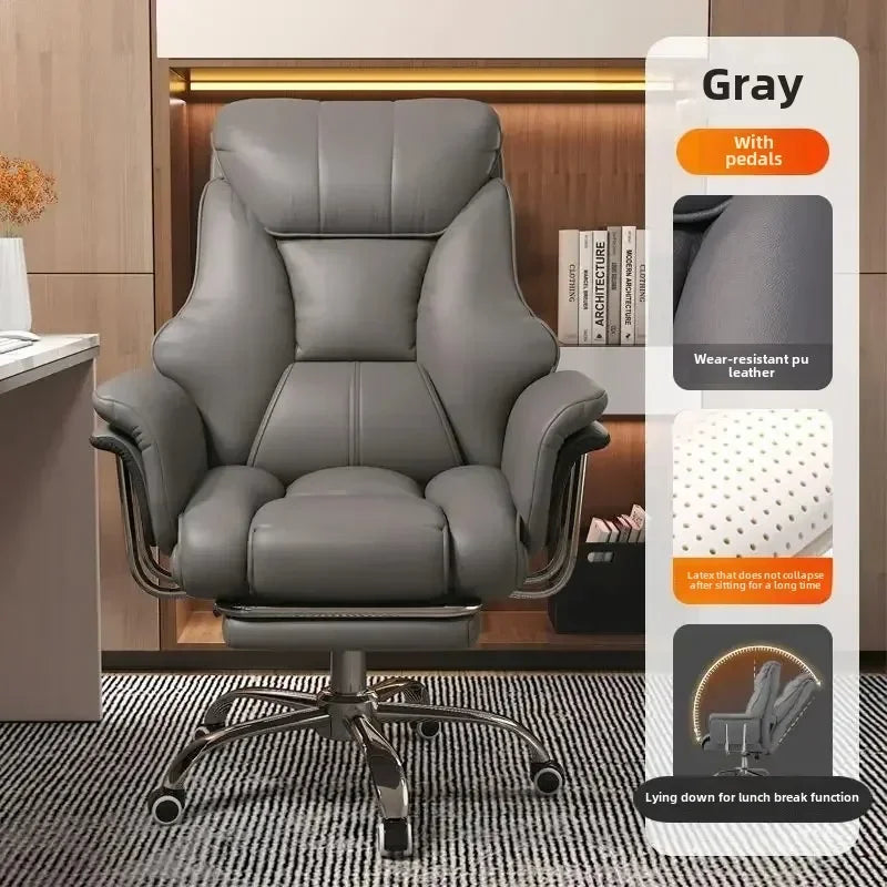 Boss Chair, Home Office Computer  Comfortable Sofa, Study Room  Can Lie Down and Rotate